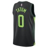 Camiseta Hombre Boston Celtics Tatum 2024-25 Nike City Edition Negro Swingman